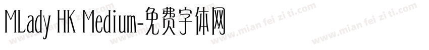 MLady HK Medium字体转换